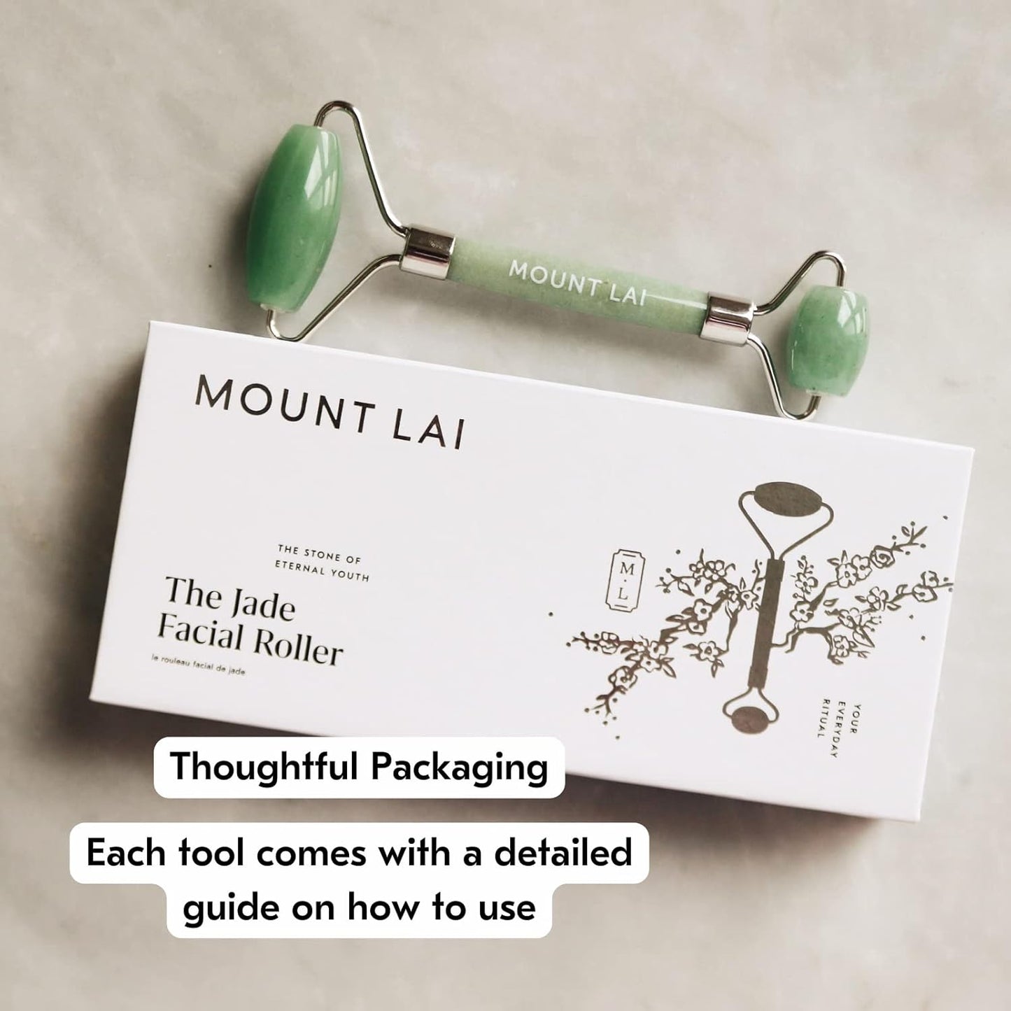 De-Puffing Jade Facial Roller