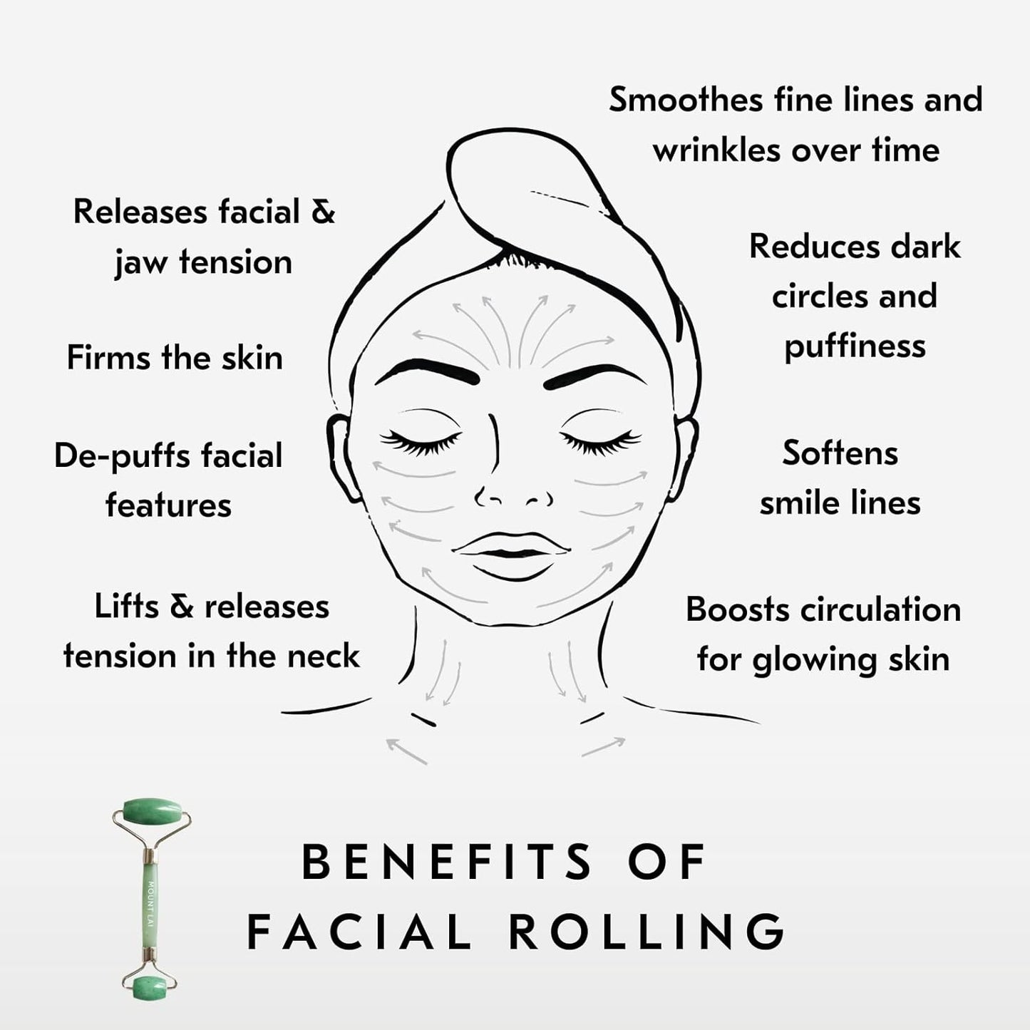 De-Puffing Jade Facial Roller
