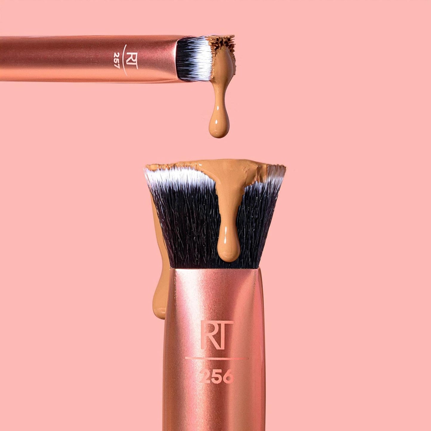 4 Piece Face Base Makeup Brush Set