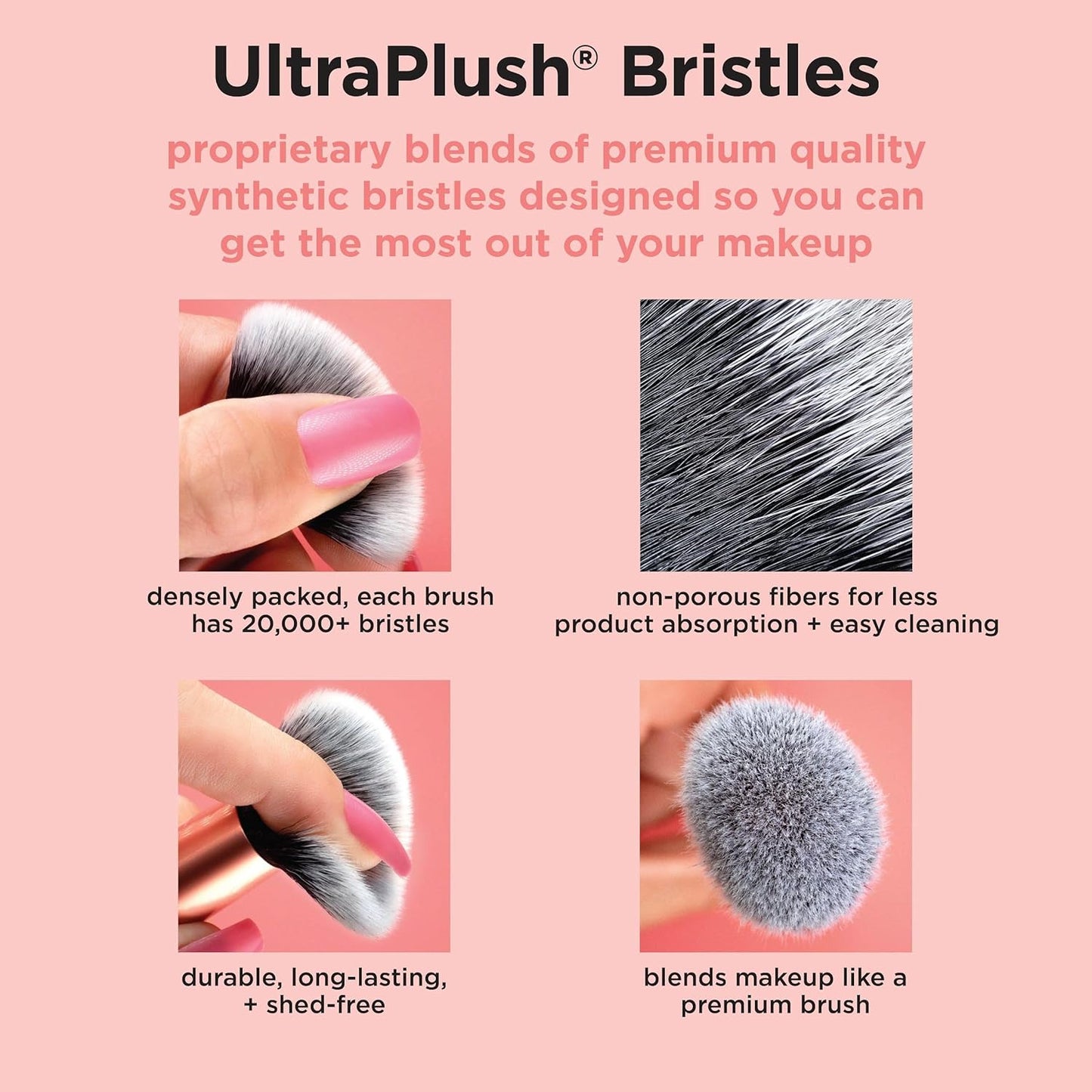 5 Piece Everyday Essentials Makeup Brush Set