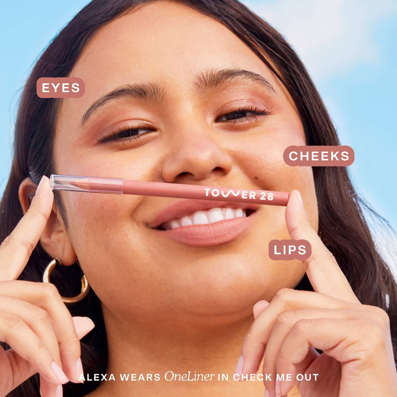OneLiner Lip Liner + Eyeliner + Cheek Pencil
