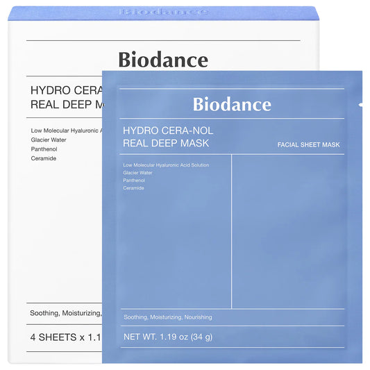 Hydro Cera-nol Real Deep Mask for Dryness Relief & Redness Soothing (4u)