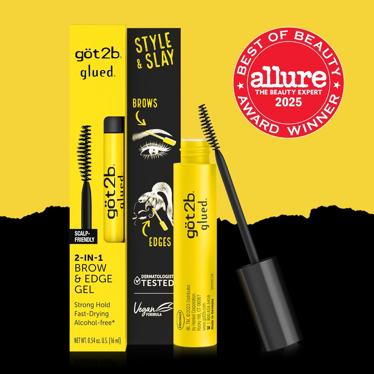 Glued 2-in-1 Brow Gel & Edge Control