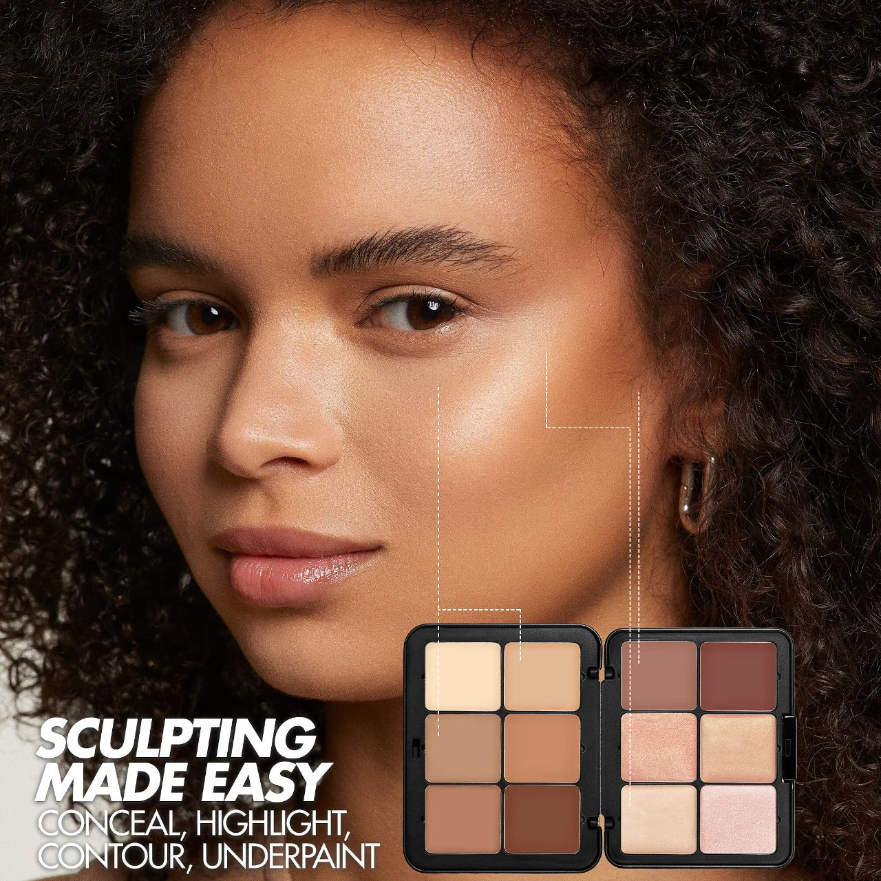 HD Skin Cream Contour and Highlight Sculpting Palette