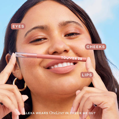 OneLiner Lip Liner + Eyeliner + Cheek Pencil