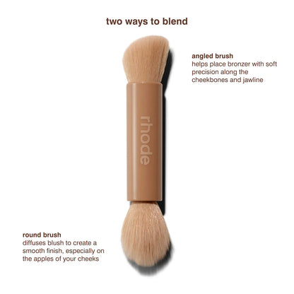Pocket Brush Double-Ended Makeup Brush