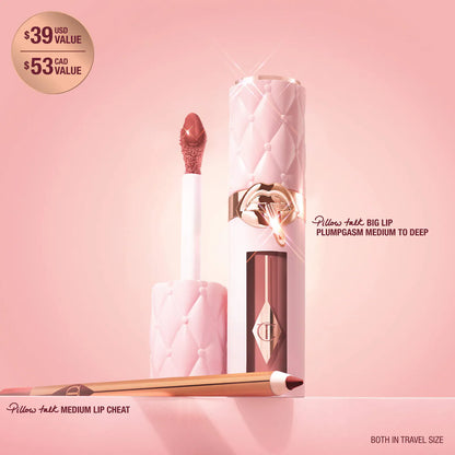 Mini Pillow Talk Plumpgasm Lip Liner and Lip Gloss Set