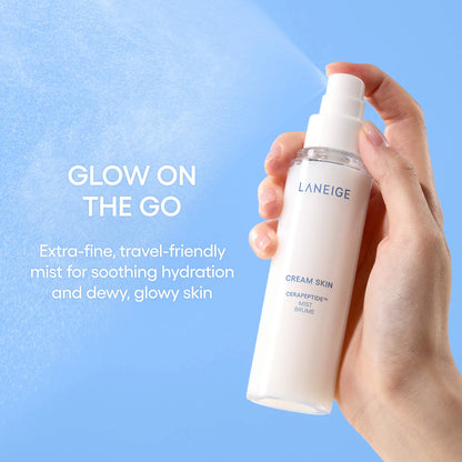 Cream Skin Milky Toner Mist with Ceramides & Peptides for Nourishing Hydration